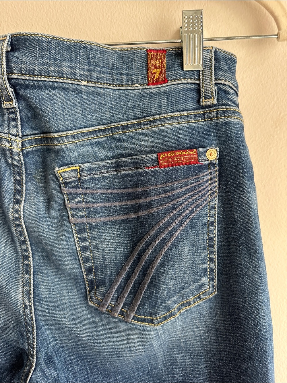 7 For All Mankind Dojo Flare Jeans - Picture 3 of 5